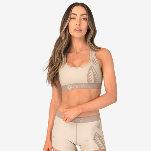 

Ethika Womens Ethika BMR Mocha Rose Sports Bra - Womens Cream/Cream Size M