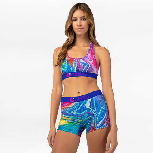 Ethika Womens Graphic Sports Bra In Purple/pink | ModeSens