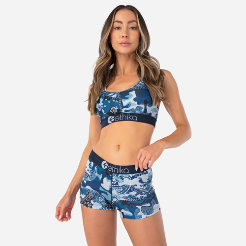 

Ethika Womens Ethika Graphic Shorts - Womens Blue/White Size L