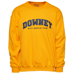 Men's - Whest & Patti Collegiate Fleece Crew - Yellow/Blue