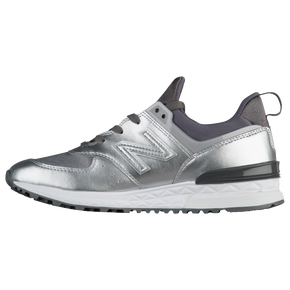 new balance 574 silver metallic trainers new balance 574 silver metallic trainers