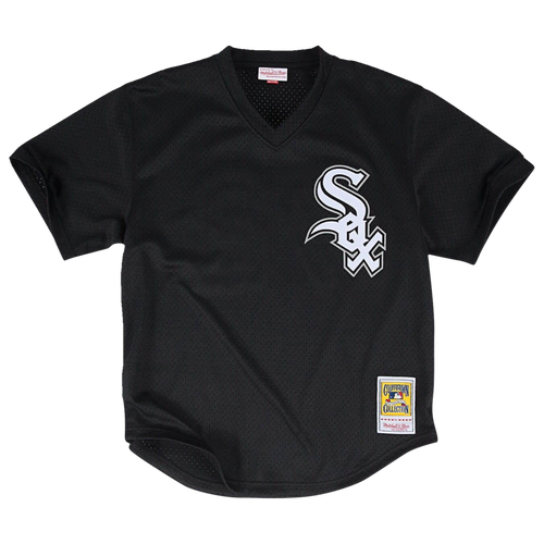 

Mitchell & Ness Mens Mitchell & Ness White Sox BP Pullover Jersey - Mens Black Size L