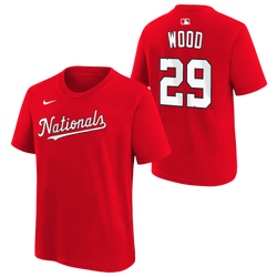 Youth - Nike MLB Nationals Kids Name & Number T-Shirt - Red
