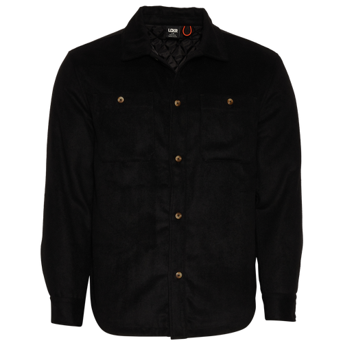 Lckr Mens  Shacket In Black/black