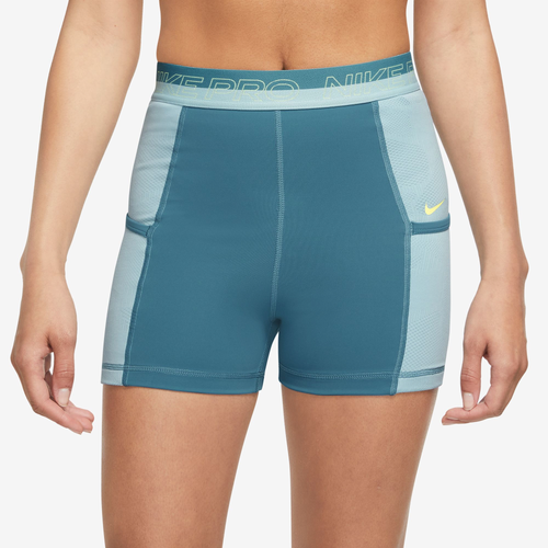 

Nike Womens Nike Dri-FIT 3 Inch Femme Shorts - Womens Noise Aqua/Ocean Bliss/Citron Tint Size S