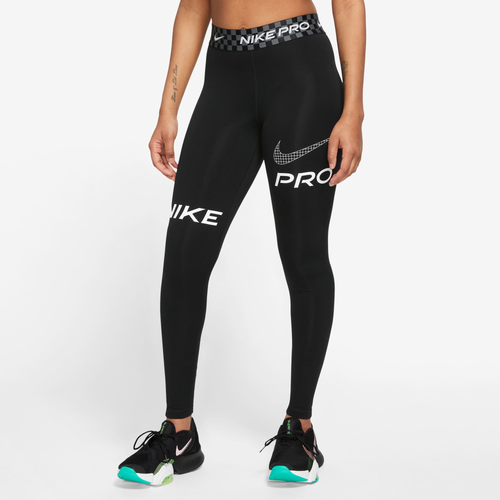 

Nike Womens Nike Dri-FIT MR GRX Tight - Womens Black/Iron Gray/White Size M