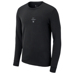 Men's - Nike Mavericks Practice Long Sleeve T-Shirt - Black