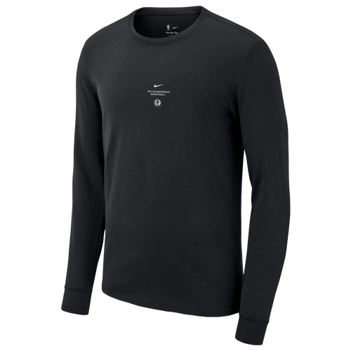 Nike Mens Mavericks Practice Long Sleeve T-Shirt - - Black
