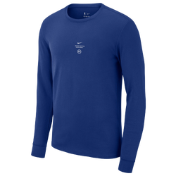 Men's - Nike Pistons Practice Long Sleeve T-Shirt - Blue