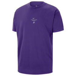 Men's - Nike Lakers Practice Short Sleeve T-Shirt - Purple