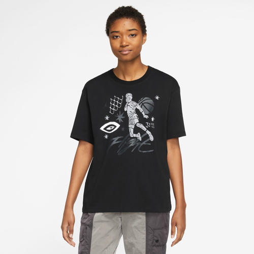 

Jordan Womens Jordan GFX GF T-Shirt - Womens Core Black Size L