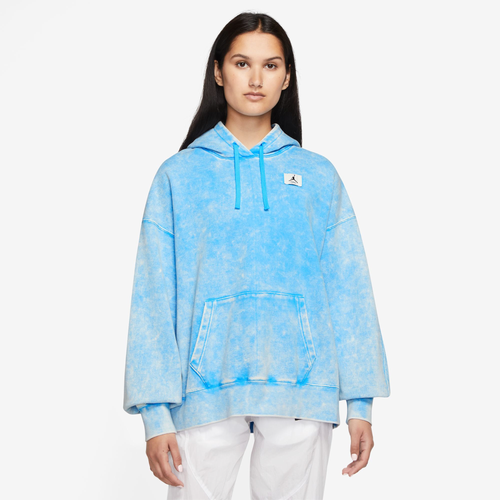 Nike Womens  J Flt Fleece Hoodie In Dark Powder Blue