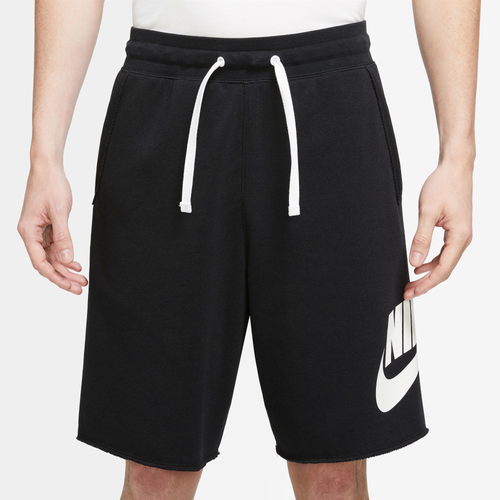Shop Nike Mens  Club Alumni Shorts In Black/white