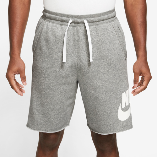 Nike Mens  Club Alumni Shorts In Grey/white