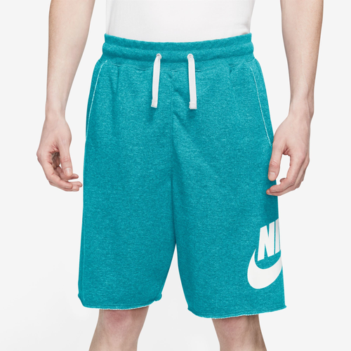 

Nike Mens Nike Club Alumni Shorts - Mens White/Green Size L