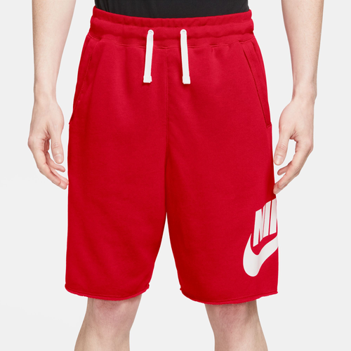 Shop Nike Mens  Club Alumni Shorts In Red/white