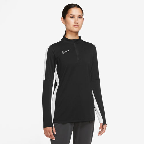 

Nike Womens Nike Academy 23 Drill Top - Womens Black/White Size L