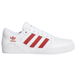 Men's - adidas Hardcourt Low  - White/Red/Brown