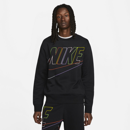 

Nike Mens Nike Club Crew - Mens Black/Black Size M