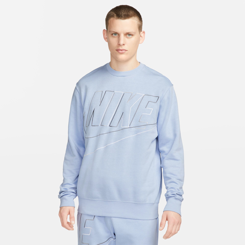 

Nike Mens Nike Club Crew - Mens Blue/Blue Size XS
