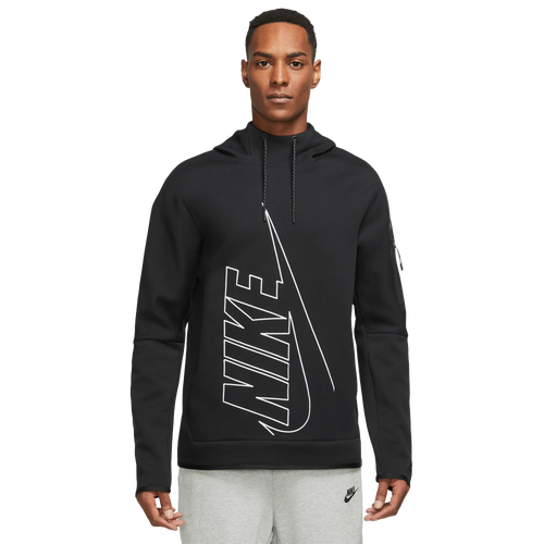 

Nike Mens Nike Tech Fleece Pullover Hoodie - Mens Black/Black Size S