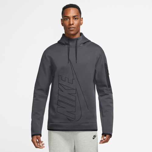 

Nike Mens Nike Tech Fleece Pullover Hoodie - Mens Grey/Grey Size M