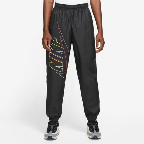 Shop Nike Mens  Woven Pants In Black/black