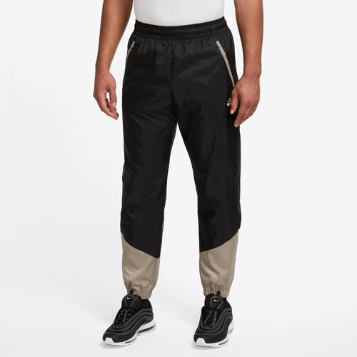

Nike Mens Nike Windrunner Woven Lined Pants - Mens Black/Khaki/Black Size S