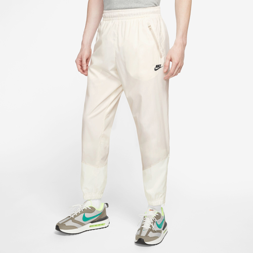 

Nike Mens Nike Windrunner Woven Lined Pants - Mens Sail/Black Size XL