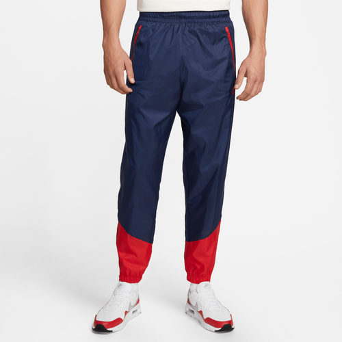 

Nike Mens Nike Windrunner Woven Lined Pants - Mens Midnight Navy/University Red Size M