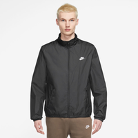 Men's - Nike Club Woven Jacket - Black/White
