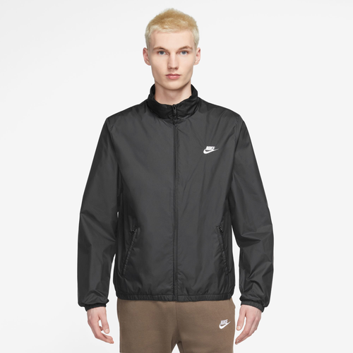Nike Mens  Club Woven Jacket In Black/white
