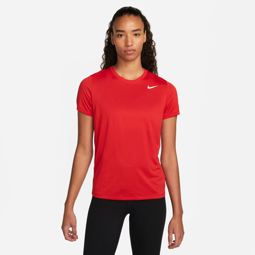 Nike Women's Dri-fit T-shirt In University Red/white
