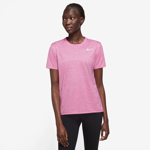 Nike Women's Dri-fit T-shirt In Active Fuchsia/pure/heather