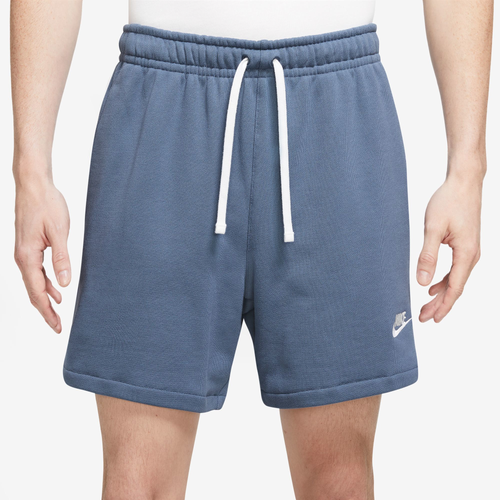 Shop Nike Mens  Club Flow Shorts In Blue/white