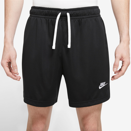 

Nike Mens Nike Club Mesh Flow Shorts - Mens Black/White Size M