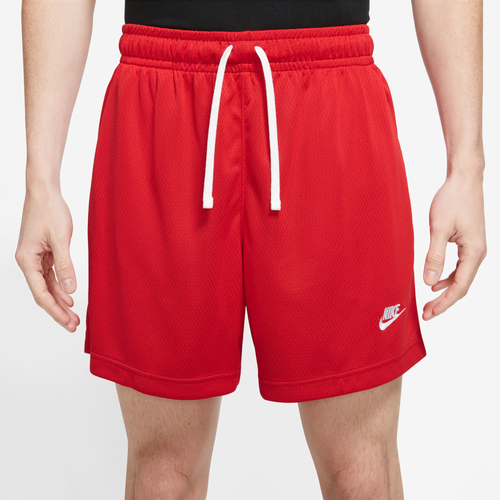 

Nike Mens Nike Club Mesh Flow Shorts - Mens University Red/White Size M
