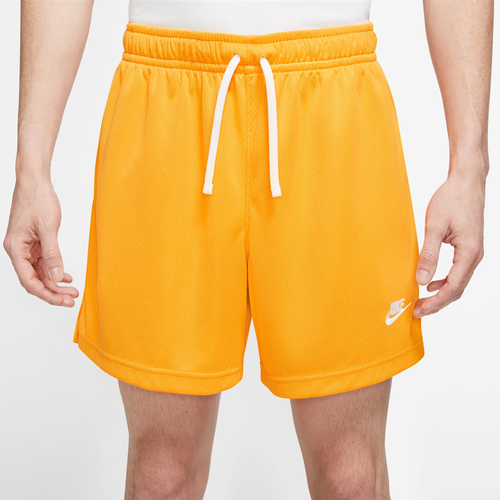 

Nike Mens Nike Club Mesh Flow Shorts - Mens Yellow/White Size S