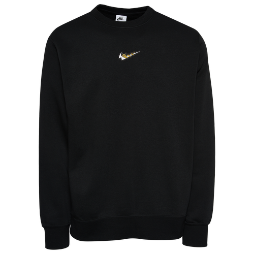 

Nike Mens Nike Sprung Fleece Crew - Mens Black/Blue Size S