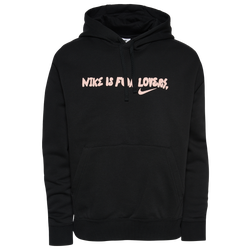 Men's - Nike Is For Lovers Hoodie - Black/Pink