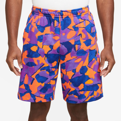 Nike Mens  Club Ft Shorts In Purple/black