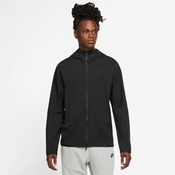 Men's - Nike Tech Full-Zip Lightweight Jacket - Black/Black