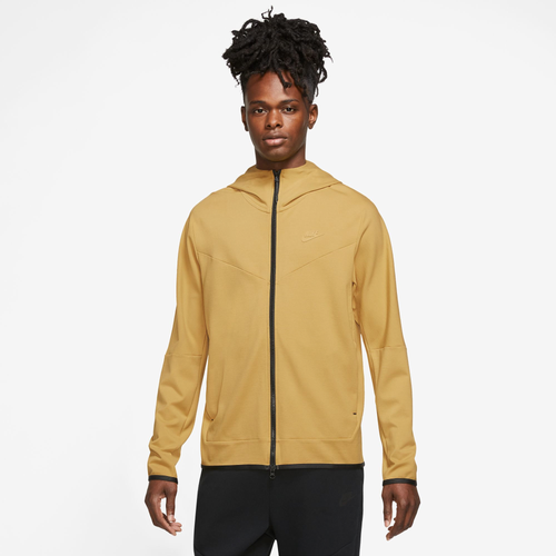 Nike Men's  Sportswear Tech Fleece Lightweight Full-zip Hoodie Sweatshirt In Brown