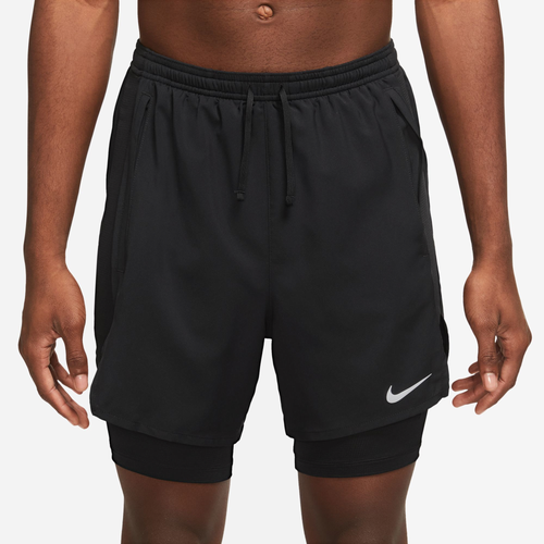 

Nike Mens Nike RDVN 8 Inch Hybrid Stride Shorts - Mens Reflective Silver/Black/Black Size L