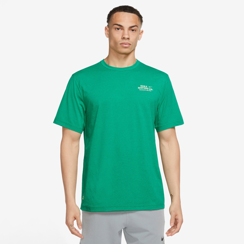 

Nike Mens Nike Dri-Fit UV Hyverse Short Sleeve T-Shirt - Mens Stadium Green Size L