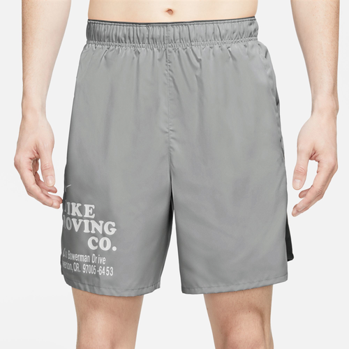 

Nike Mens Nike Dri-FIT Challenger Short - Mens Light Smoke Gray/Bright Mandarin/Black Size XL