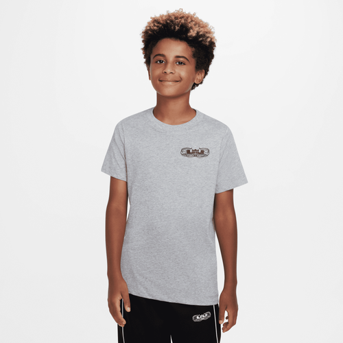 

Nike Boys Nike Dri-Fit Lebron James T-Shirt - Boys' Grade School Dark Gray Heather Size XL
