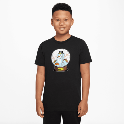 

Boys Nike Nike NSW Boxy T-Shirt - Boys' Grade School Black/White Size L