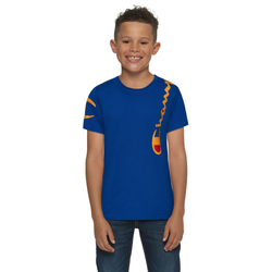 Boys' Grade School - Champion Shoulder Script T-Shirt - Blue