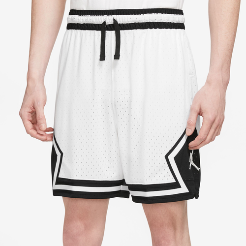 Jordan Mens  Dri-fit Sport Diamond Shorts In White/black/white